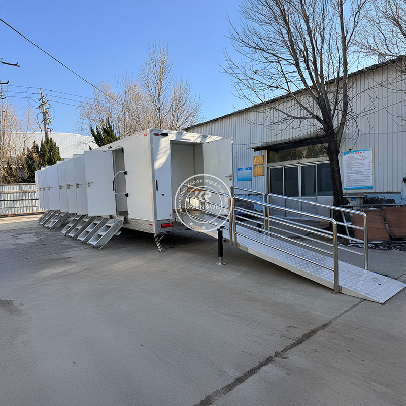 Restroom Shower Trailers ADA Compliant Handicap Accessible Shower Restroom Combo Trailers For Sale