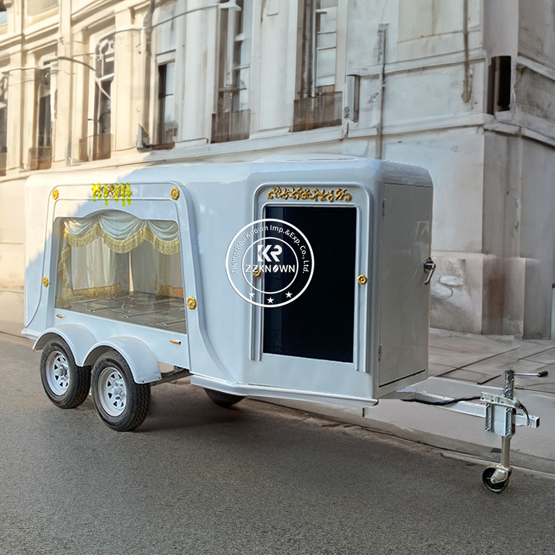 New Style double axle hearse Trailer Metal Material Hearse for Sale Luxurious Exquisite Unique Design funeral hearse car