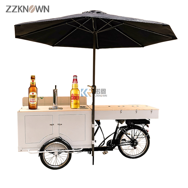 Electric Food Tricycles Vending Mobile Food Trike Street Beer Trike for Sale Beer Bike Party
