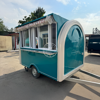 Small Food Trailer for Sale – 2.8m Fiberglass Snack Cart with Sink & Prep Table | ZZKNOWN