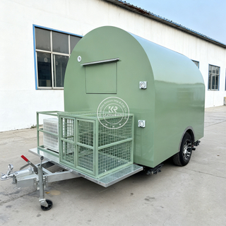 2.5M Custom Mini Food Trailer | Stainless Steel Mobile Snack Cart for Sale