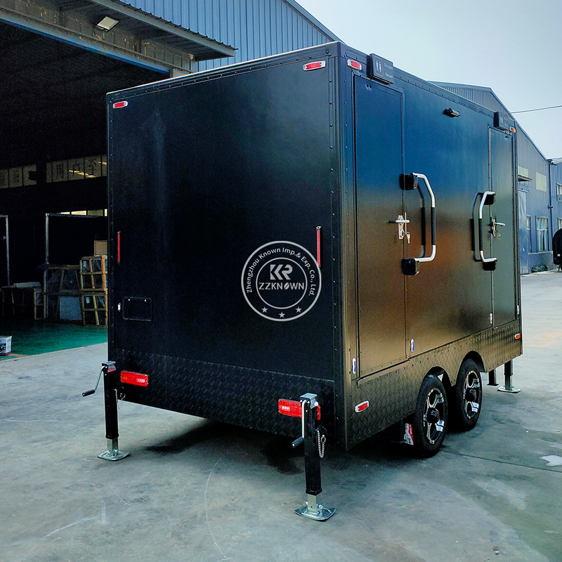 3.5M Portable Toilet Trailer | 4-Room Mobile Restroom for Weddings & Events