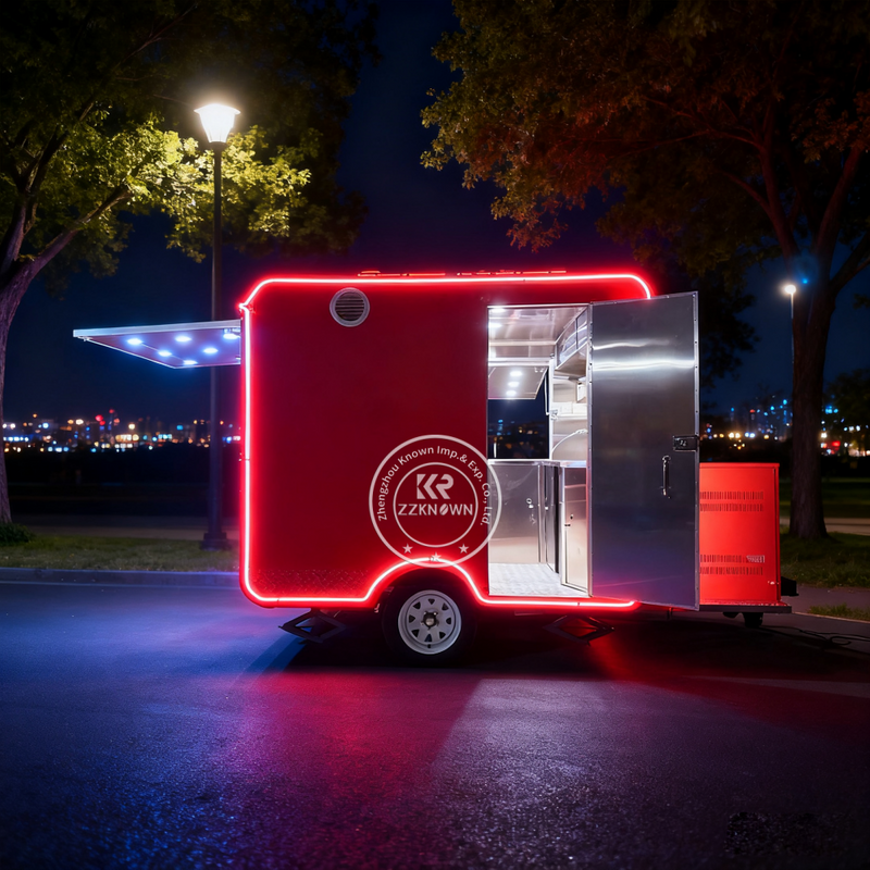 Custom Food Trailer Mobile Kitchen | DOT VIN CE Certified Manufacturer