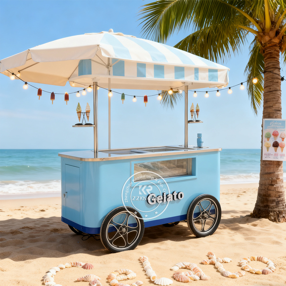 Best Custom Ice Cream Carts for Branding and Design | ZZKNOWN Ice Cream Cart Manufacturer