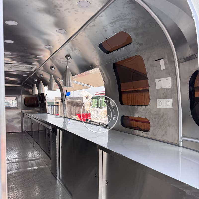 ZZKNOWN Multifunction Airstream Food Trailer - A Case Study in Custom Mobile Kitchen Excellence