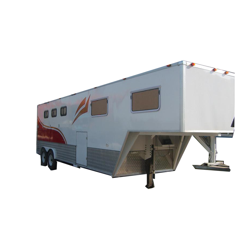 Factory supply galvanized economic horse straight load trailer for horse